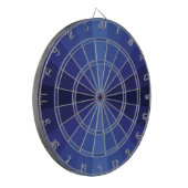 optische Illusion Blue Dart Board Dartscheibe (Vorderseite Links)