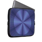 Optische Illusion Blue Laptop Case (Vorne Rechts)