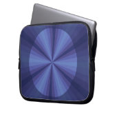 Optische Illusion Blue Laptop Case (Vorderseite Links)