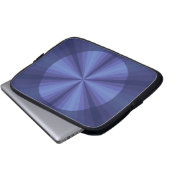 Optische Illusion Blue Laptop Case (Vorne Knopf)