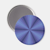 Optische Illusion Blue Magnet (Vorderseite/Rückseite)