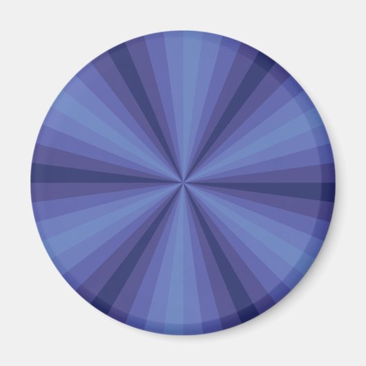 Optische Illusion Blue Magnet (Vorne)