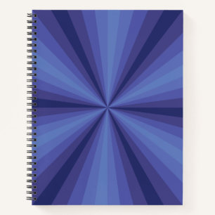 Optische Illusion Blue SpiralNotebook Notizblock