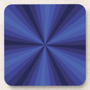 optische Illusion Blue Square Untersetzer