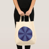 Optische Illusion Blue Tote Bag Tragetasche (Vorderseite (Produkt))