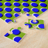 Optische Illusion der blauen Sphäre Puzzle (Seite)