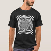 Optische Illusion Design T-Shirt (Vorderseite)