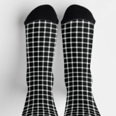 Optische Illusion Design verschwinden schwarze Pun Socken (Oben)
