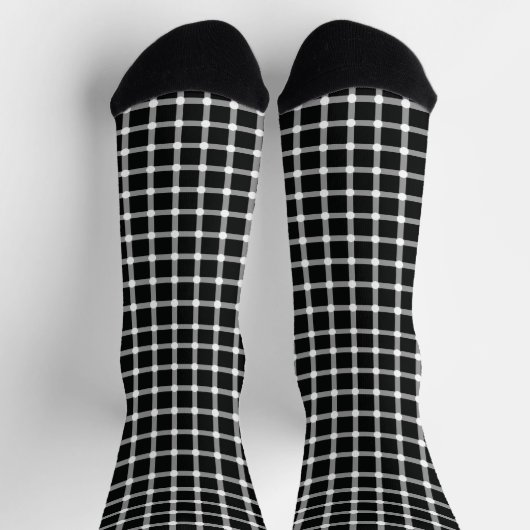 Optische Illusion Design verschwinden schwarze Pun Socken (Oben)