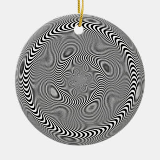 Optische Illusion - Die Hypnose wurde einfach gema Keramik Ornament