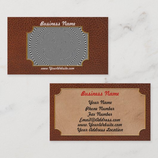 Optische Illusion - Die Hypnose wurde einfach gema Visitenkarte (Vorne/Hinten)