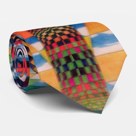 Optische Illusion - die Krawatte der Männer durch (Gerollt)