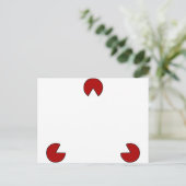 Optische Illusion eines unsichtbaren Dreiecks Postkarte (Stehend Vorderseite)