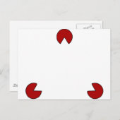 Optische Illusion eines unsichtbaren Dreiecks Postkarte (Vorne/Hinten)