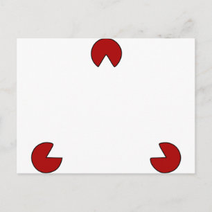 Optische Illusion eines unsichtbaren Dreiecks Postkarte
