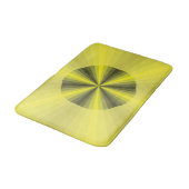 Optische Illusion Gelbbbadermatte Badematte (Schrägansicht)