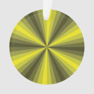 Optische Illusion Gelbe Akrylverzierung Ornament