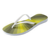 Optische Illusion Gelbe Flip Flops Badesandalen (Schrägansicht)