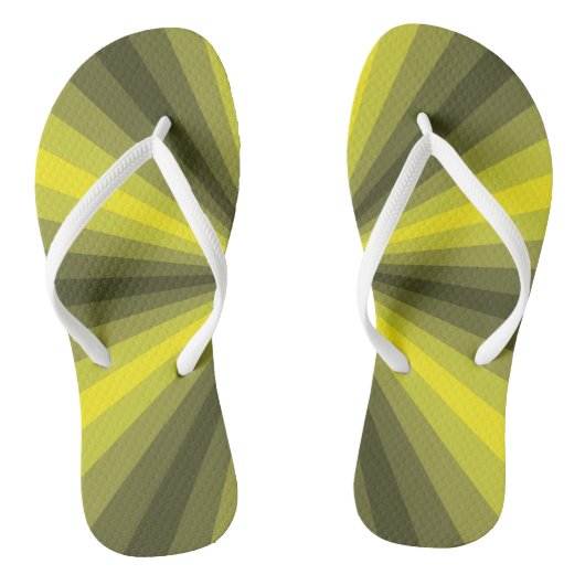 Optische Illusion Gelbe Flip Flops Badesandalen (Fußbett)