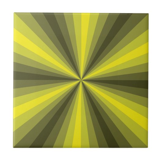 Optische Illusion Gelbe Tile Fliese (Vorderseite)