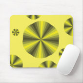 Optische Illusion Gelber Mousepad (Mit Mouse)
