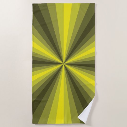 Optische Illusion Gelbes Badetuch (Vorderseite)