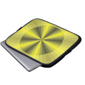 Optische Illusion Gelbes Notebook-Gehäuse Laptopschutzhülle (Vorne Knopf)
