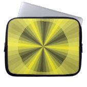 Optische Illusion Gelbes Notebook-Gehäuse Laptopschutzhülle (Vorderseite)