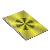 Optische Illusion Gelbes Notebook Notizblock (Rechte Seite)
