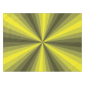 Optische Illusion Gelbes Tablett Tischdecke (Vorderseite (Horizontal))