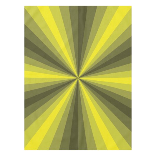 Optische Illusion Gelbes Tablett Tischdecke (Vorderseite)