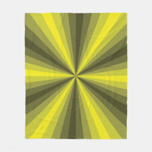 Optische Illusion Gelbes Vlies-Decken Fleecedecke