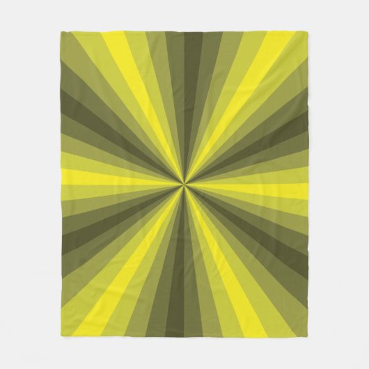 Optische Illusion Gelbes Vlies-Decken Fleecedecke (Vorderseite)