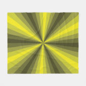 Optische Illusion Gelbes Vlies-Decken Fleecedecke (Vorderseite (Horizontal))