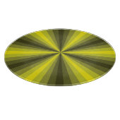 Optische Illusion Gelbglaszuschnitt Schneidebrett (Ecke)