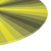 Optische Illusion Gelbglaszuschnitt Schneidebrett (Ecke)