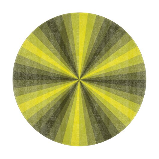 Optische Illusion Gelbglaszuschnitt Schneidebrett (Vorderseite)