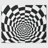 Optische Illusion Geodätisches Muster Geschenkpapier (Flach)