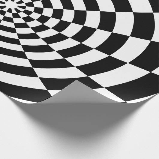 Optische Illusion Geodätisches Muster Geschenkpapier (Ecke)