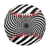 Optische Illusion Geometrische Art Hypnotic Game B Baseball (Rückseite)