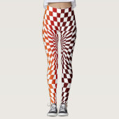 Optische Illusion Geometrischer Künstlerischer Sti Leggings (Vorderseite)