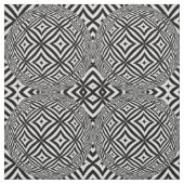 Optische Illusion Geometrisches Schwarz-Weiß-Muste Stoff (Muster)