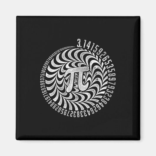 Optische Illusion Geometry Pi Math Science Stem 3. Magnet (Vorne)