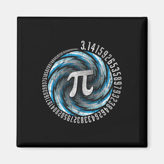 Optische Illusion Geometry Pi Math Science Stem 3. Magnet (Vorne)