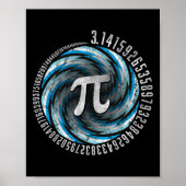 Optische Illusion Geometry Pi Math Science Stem 3. Poster (Vorne)