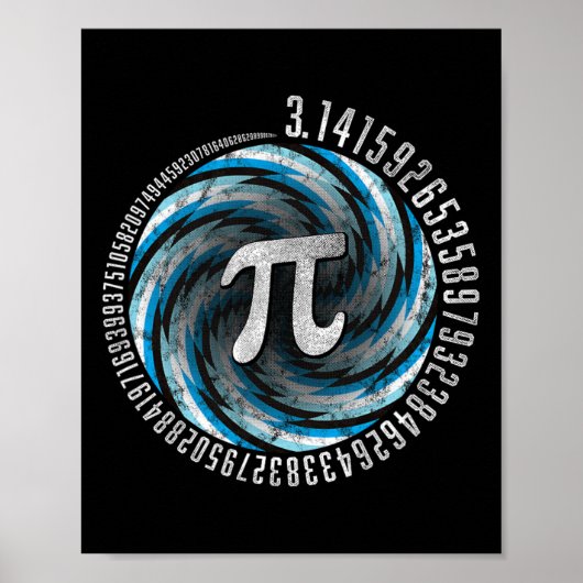 Optische Illusion Geometry Pi Math Science Stem 3. Poster (Vorne)