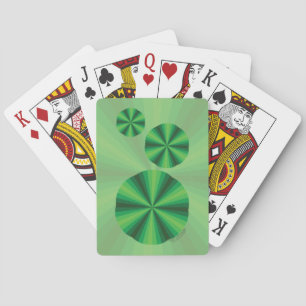 Optische Illusion Green Classic Playing Cards Spielkarten