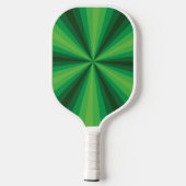 Optische Illusion grün Pickleball Schläger (Rückseite)