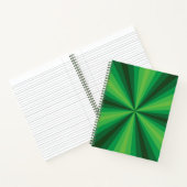 Optische Illusion Grün SpiralNotebook Notizbuch (Innenseite)