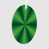 Optische Illusion Grüne Akrylverzierung Ornament (Vorderseite)